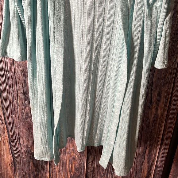 Chaus New York Open Front Rib Cardigan - Picture 3 of 7